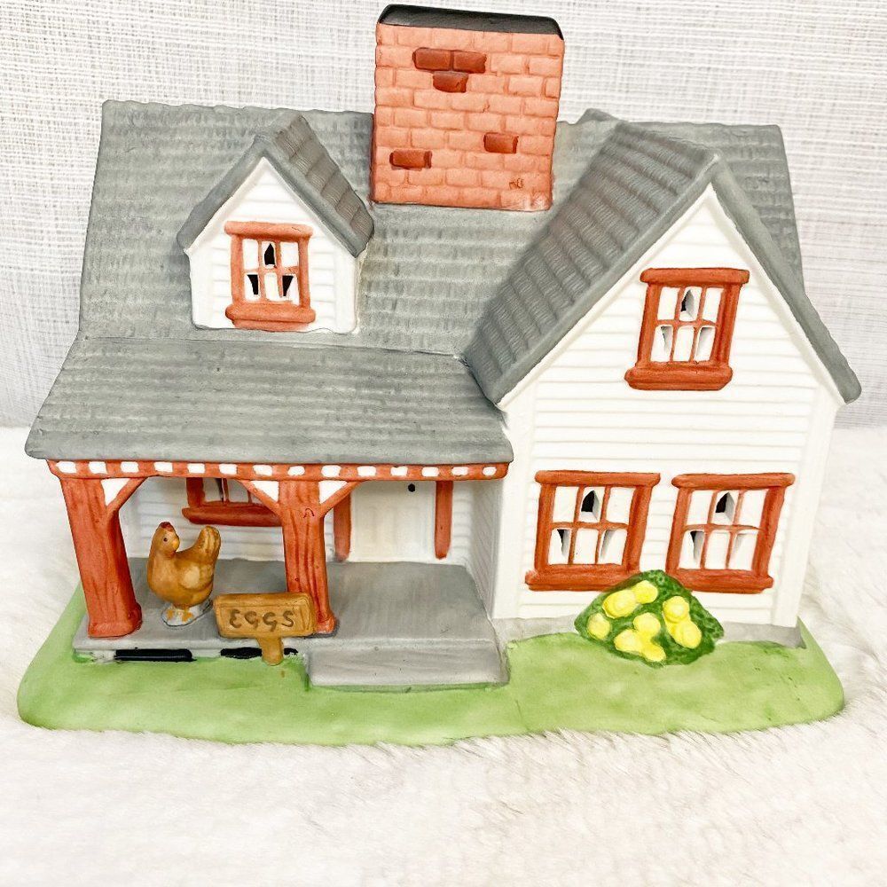 Vintage Partylite Ceramic Farmhouse Candle Holder